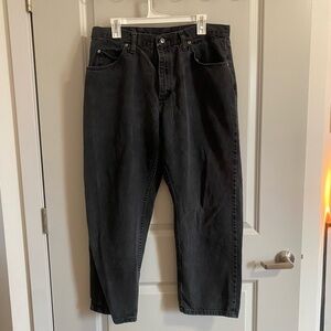 Wrangler Men's Relaxed Fit Black Jeans
